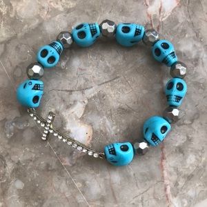 Blue Bead Bracelet